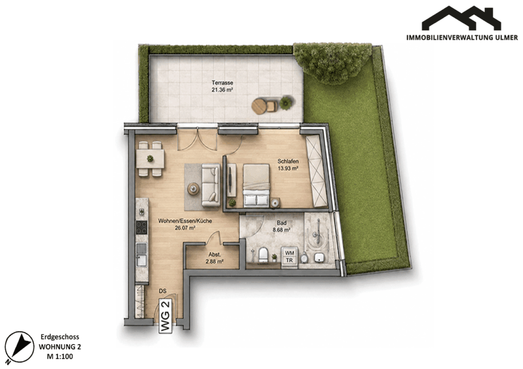 Grundriss Wohnung EG 02