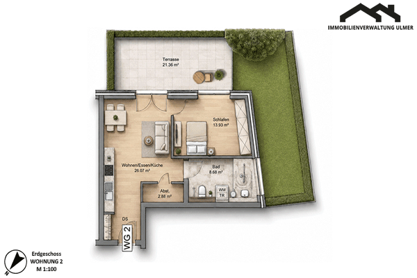 Grundriss Wohnung EG 02